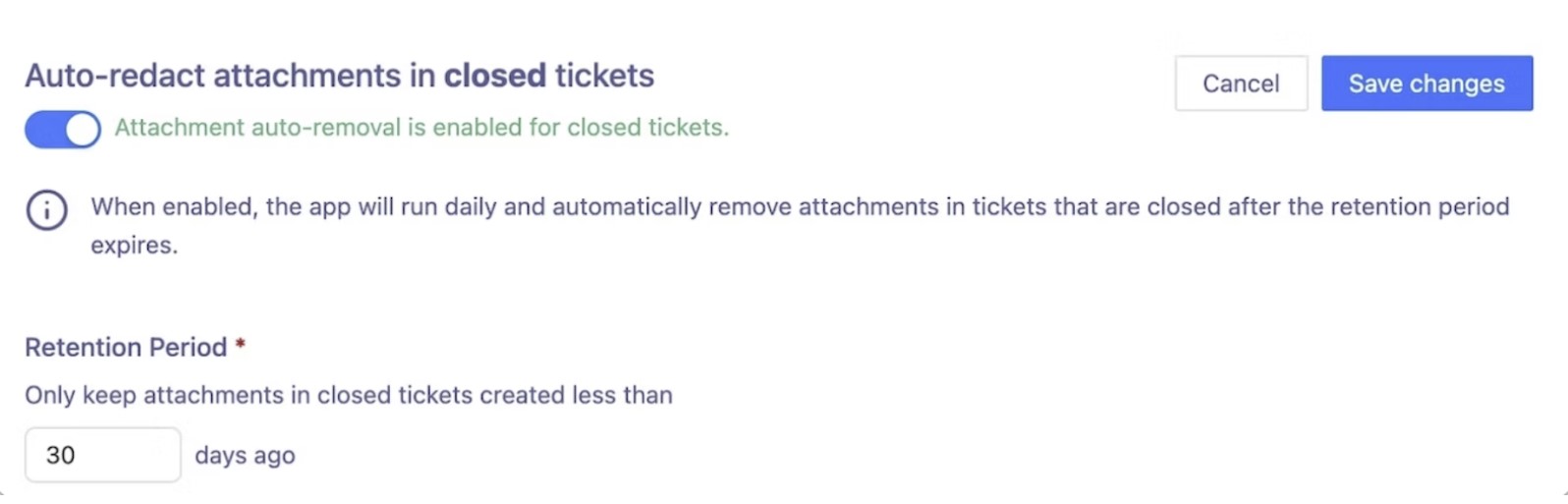 Screenshot of Auto Remove Attachments - Redaction